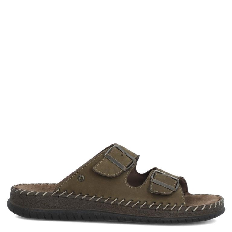 Sandalia Hombre Cuero Verde