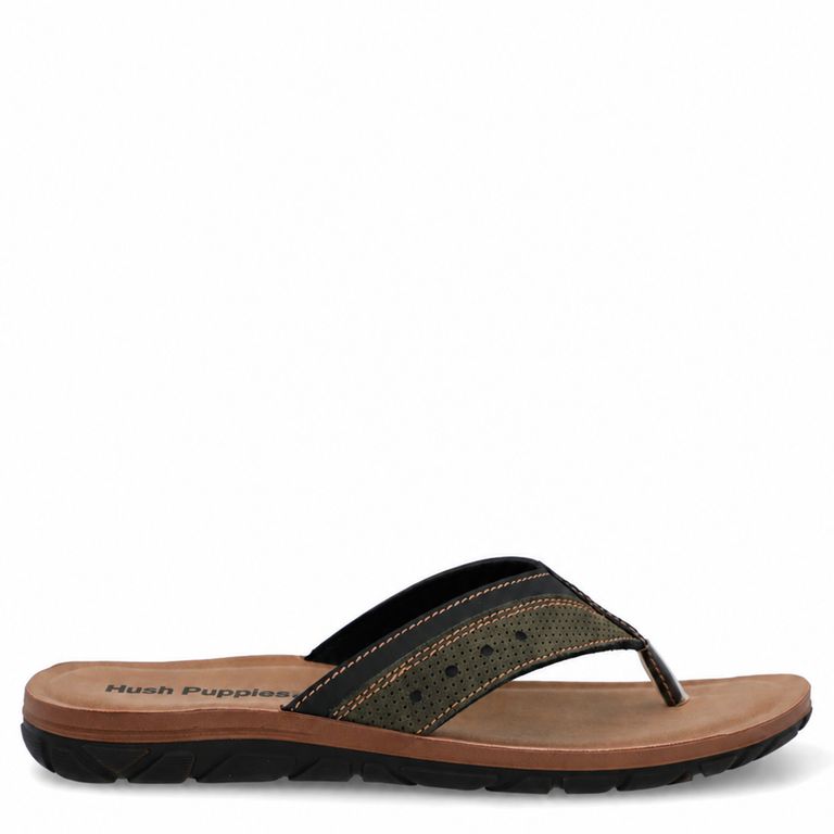 Sandalia Hombre Cuero Verde