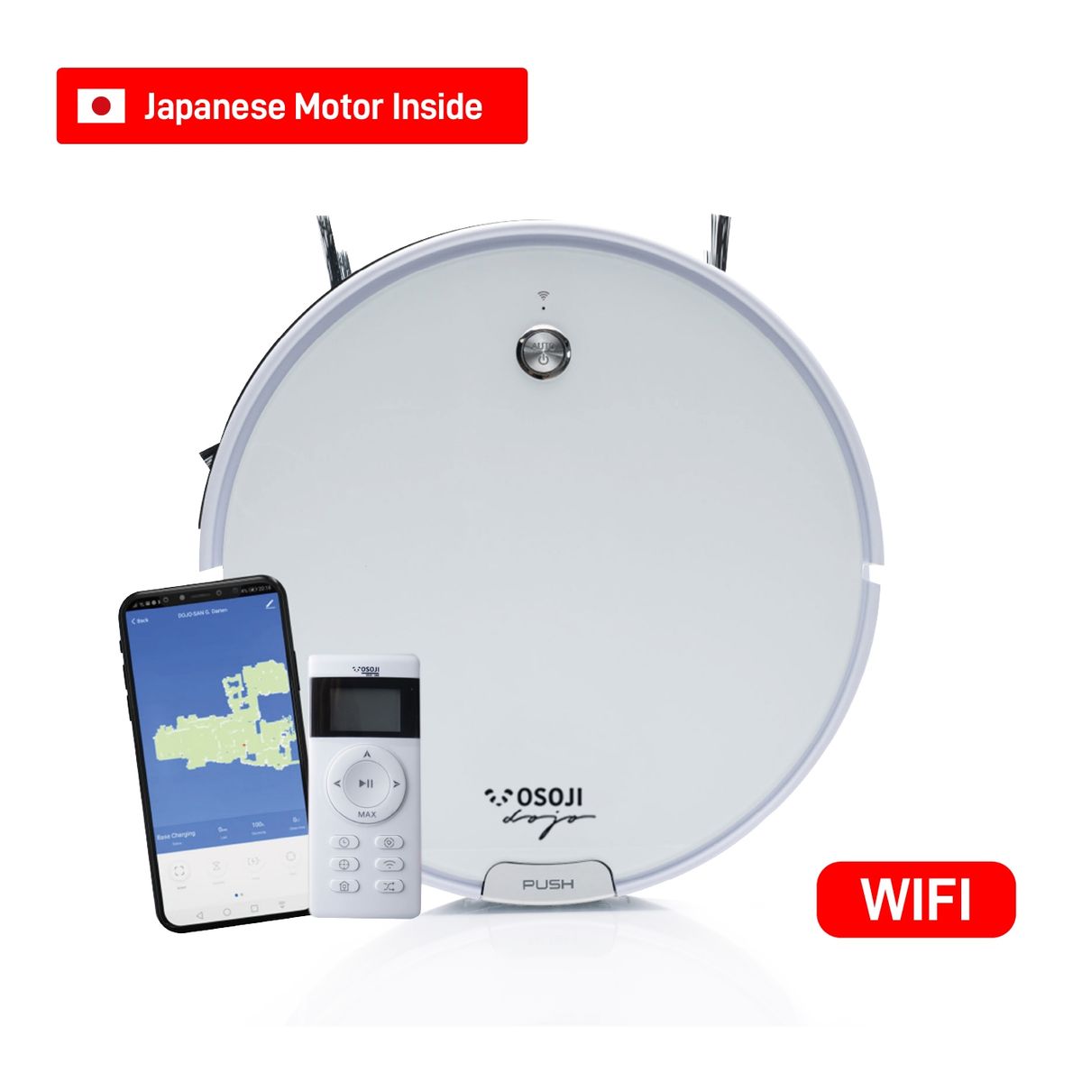 OSOJI - Aspiradora Robot Osoji Dojo 990 Wifi