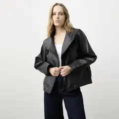 BASEMENT - Chaqueta 100% Cuero Mujer