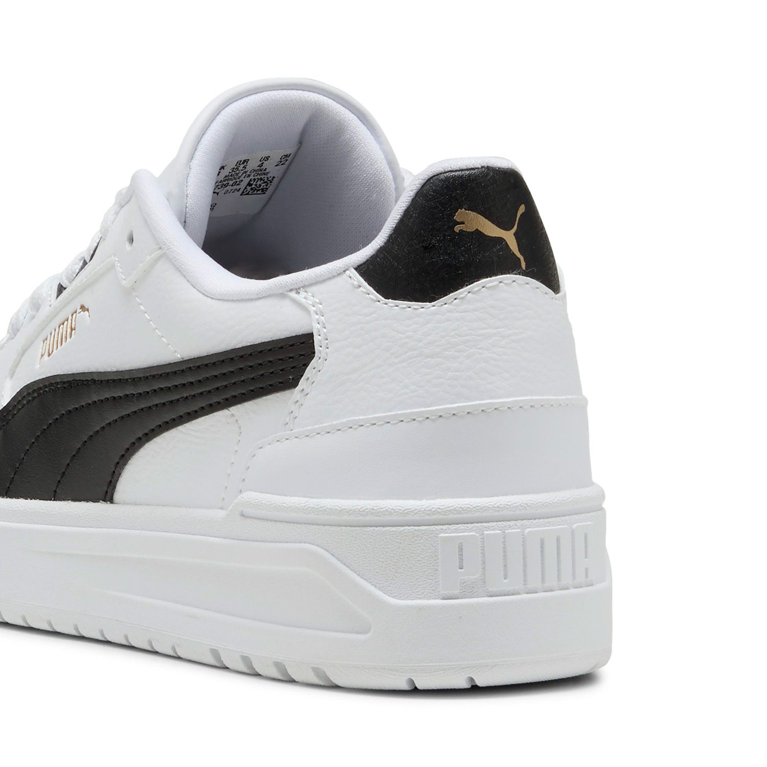 PUMA Shuffle Downtown LO JR Zapatilla Urbana Niño Cuero Blanco