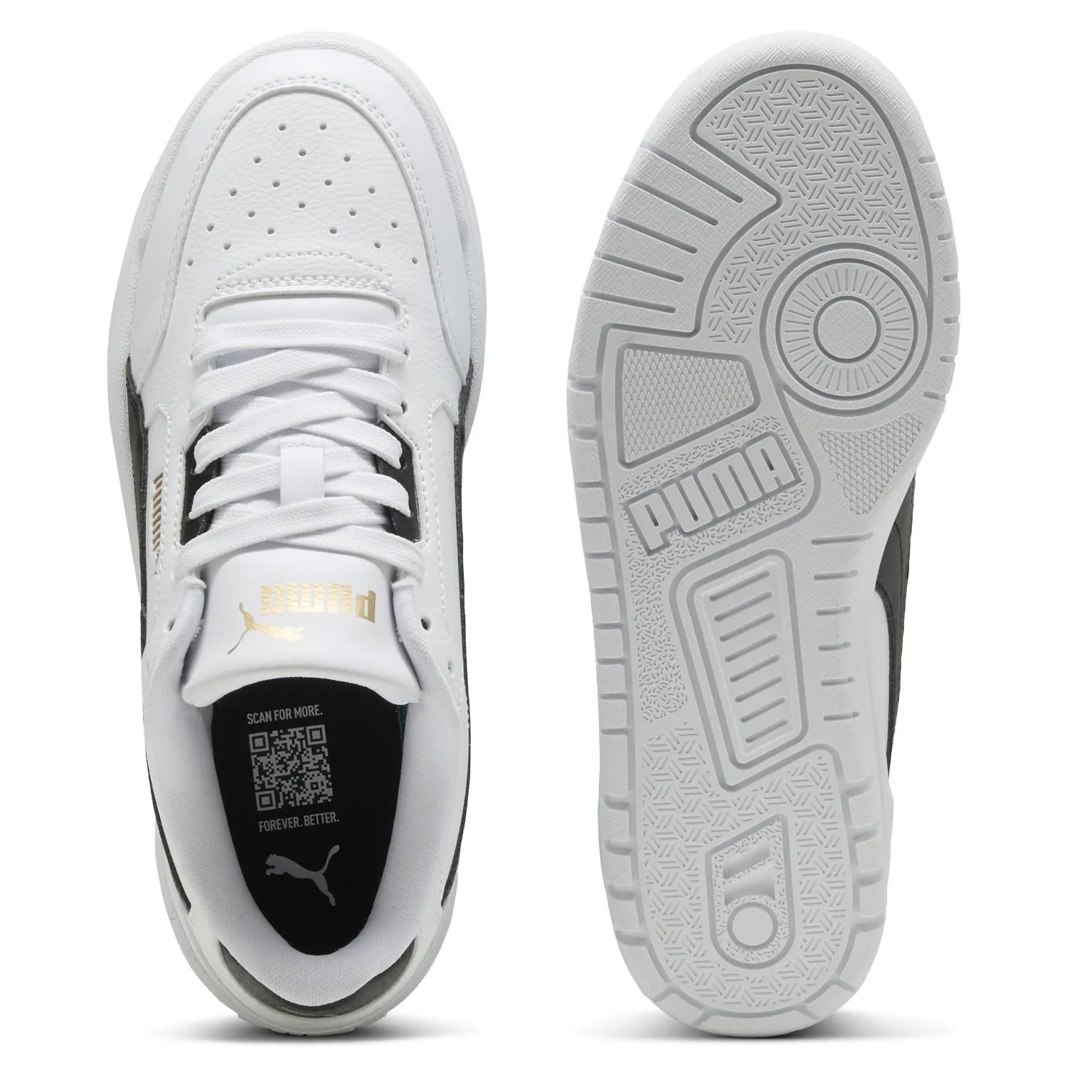 PUMA Shuffle Downtown LO JR Zapatilla Urbana Niño Cuero Blanco