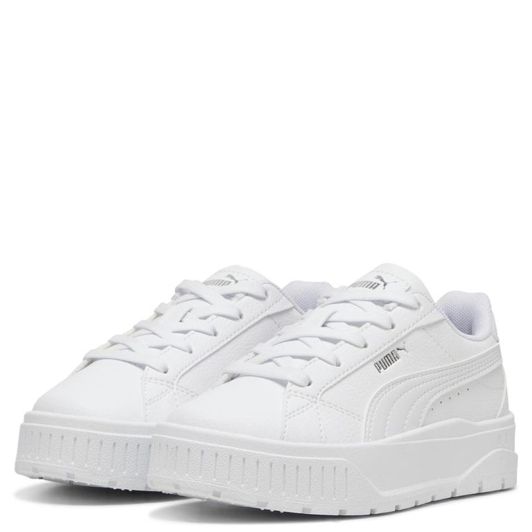Karmen II Ps Zapatilla Urbana Niña Cuero Blanco (28 a 35)