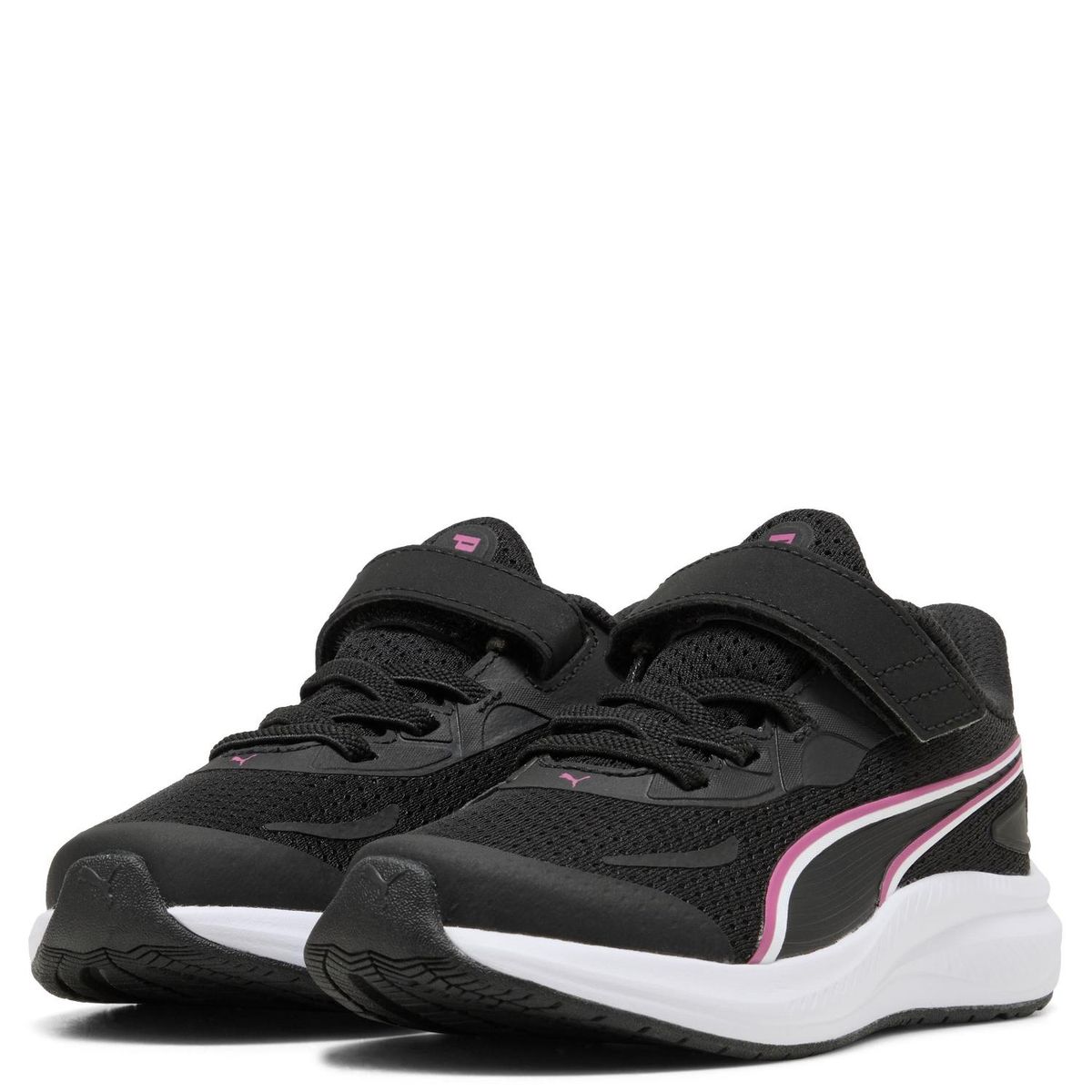 PUMA - Skyrocket 2 Ac Ps Zapatilla Urbana Niña Cuero Negro (28 A 35) Puma