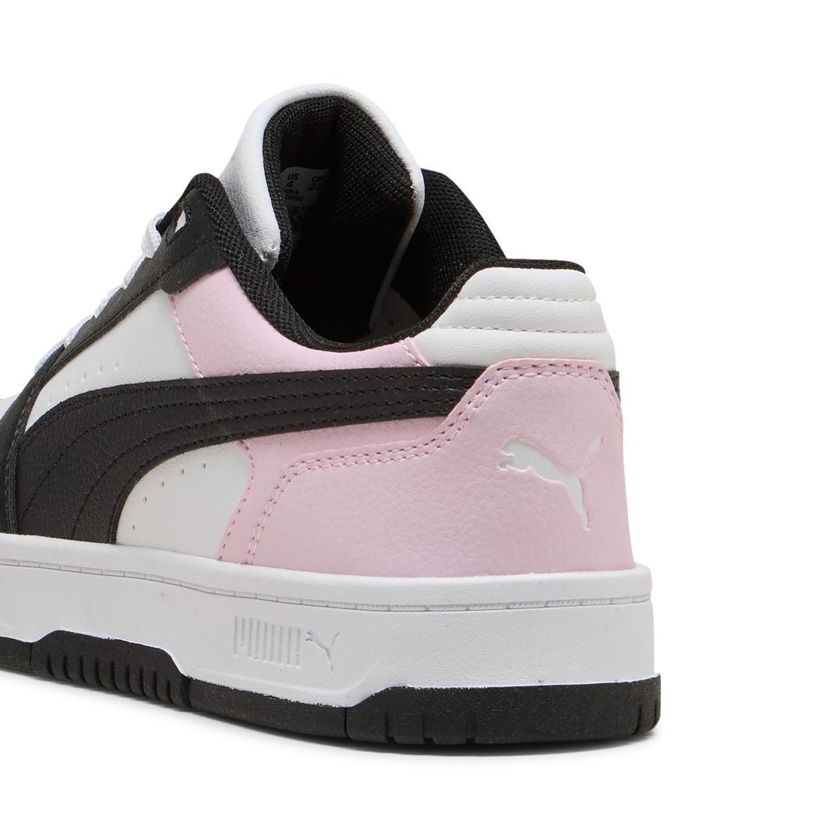 PUMA - Rebound Slam Lo Zapatilla Urbana Niña Cuero Blanco (35.5 A 38) Puma