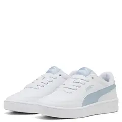 PUMA - Court Classic Clean Zapatilla Urbana Niño Cuero Blanco (36 a 38)