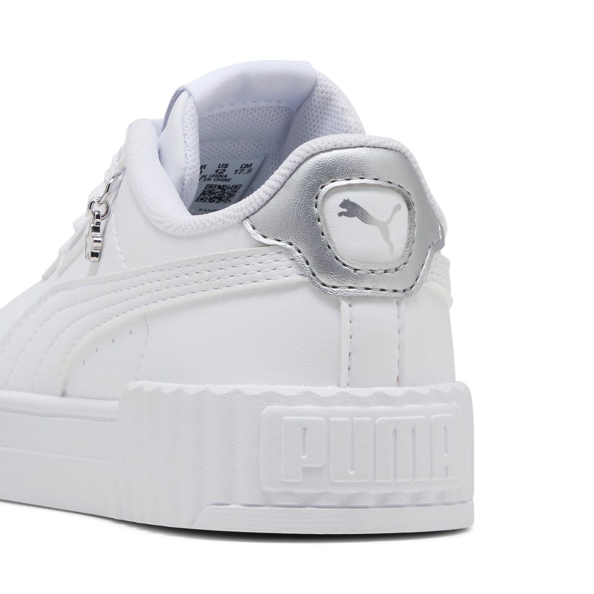 PUMA - Carina 3 0 Charm Zapatilla Urbana Niña Cuero Blanco (28 A 35) Puma