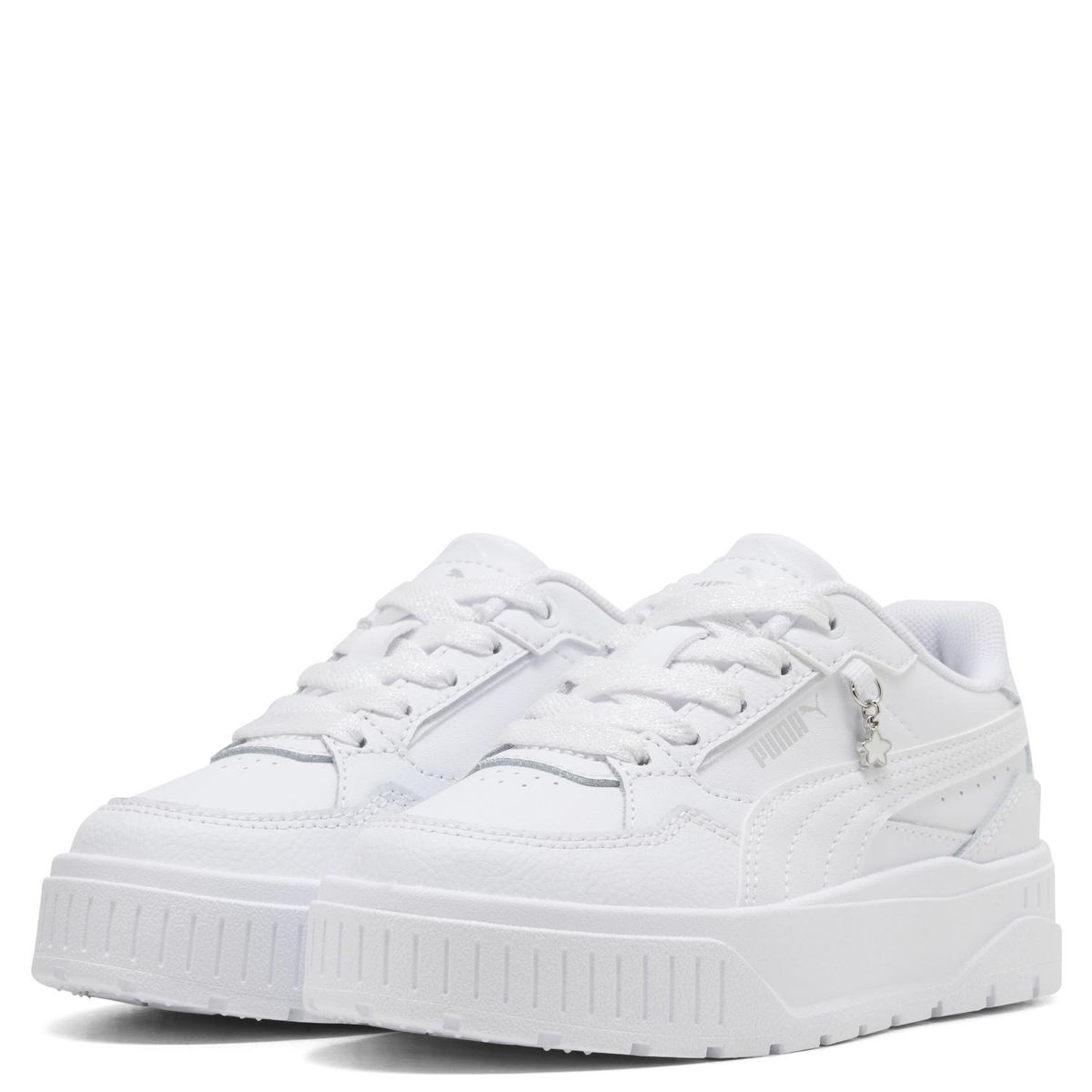 PUMA - Karmen Ii Idol Charm Ps Zapatilla Urbana Niña Cuero Blanco (28 A 35) Puma
