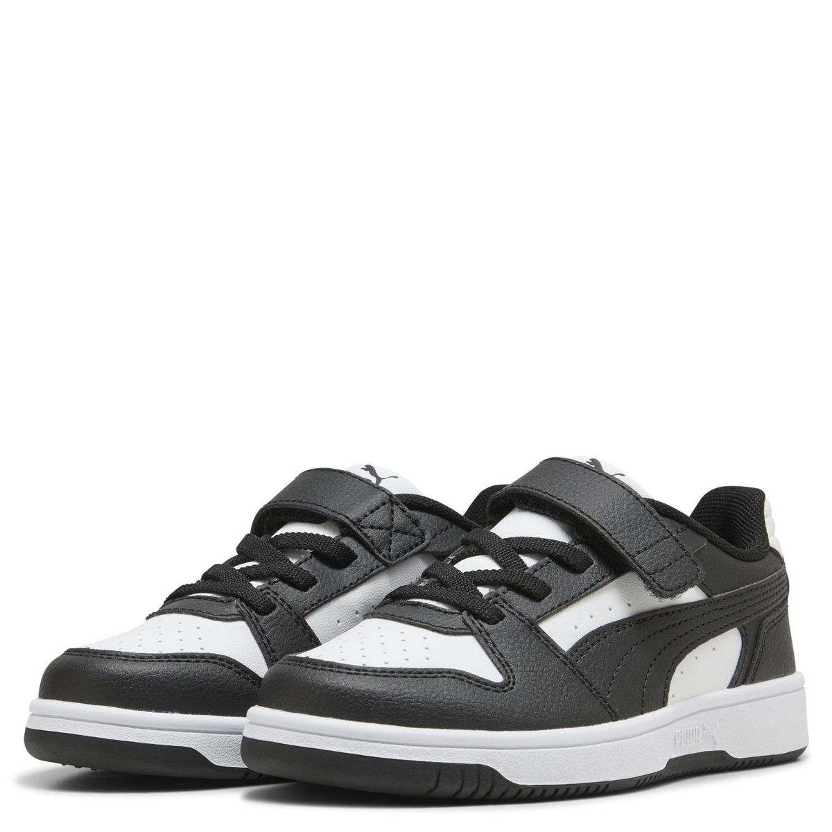 PUMA - Rebound Slam Lo Ac Ps Zapatilla Urbana Niño Cuero Blanco (28 A 35) Puma