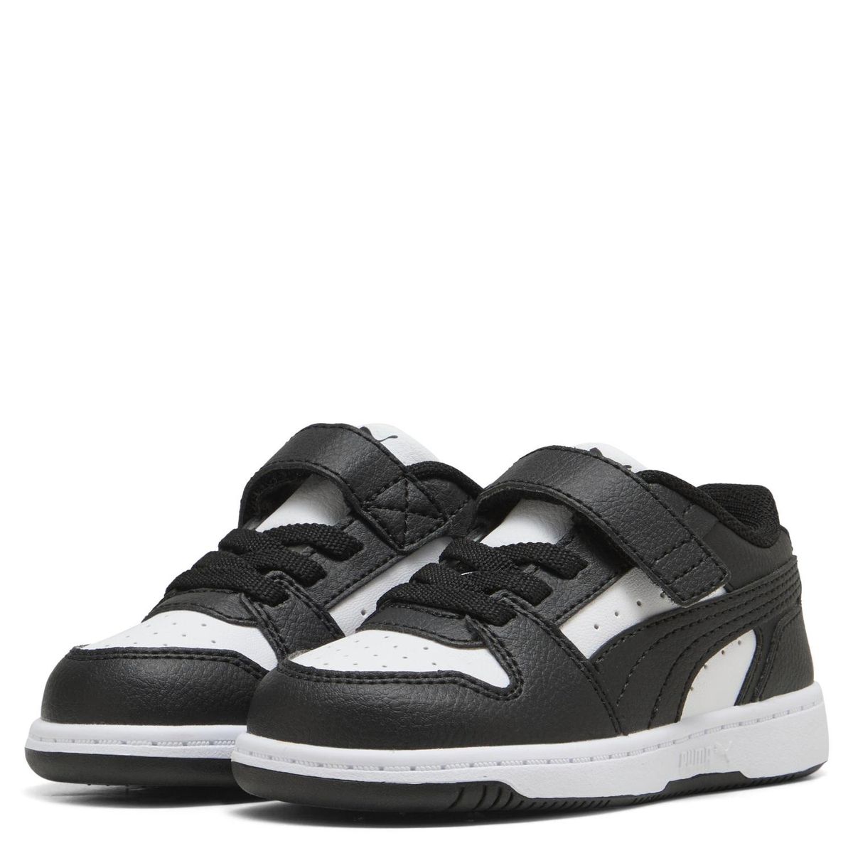 PUMA - Rebound Slam Lo Ac Zapatilla Urbana Niño Cuero Blanco (21 A 27) Puma