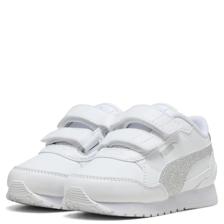 St Runner V4 Sl Glitter V In Zapatilla Urbana Niña Cuero Blanco (21 A 27)