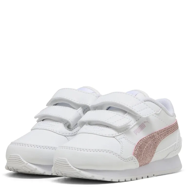 St Runner V4 Sl Glitter V In Zapatilla Urbana Niña Cuero Blanco (21 A 27)