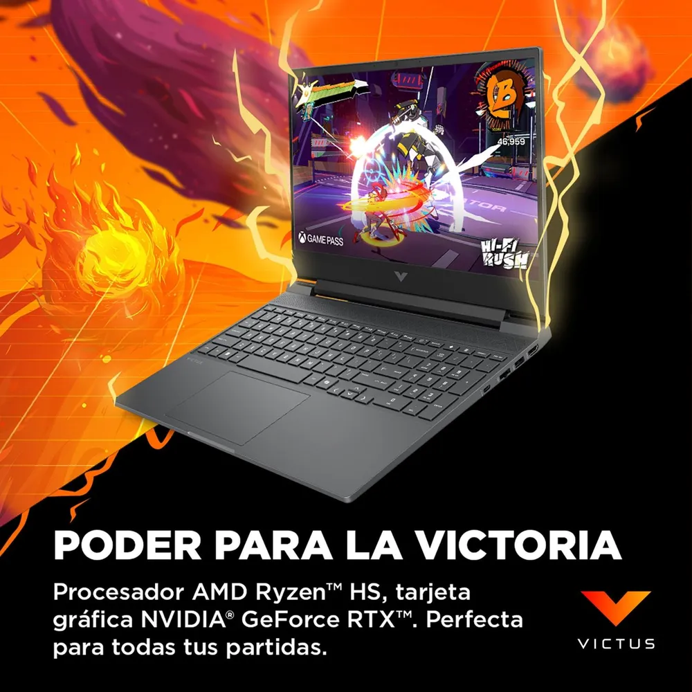HP Victus 15-fb3000la Ryzen 5 16GB 512GB RTX 3050 Negro, foto 9