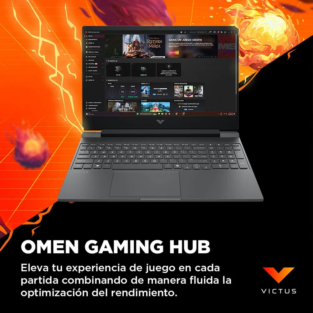 HP Victus 15-fb3000la Ryzen 5 16GB 512GB RTX 3050 Negro, foto 11