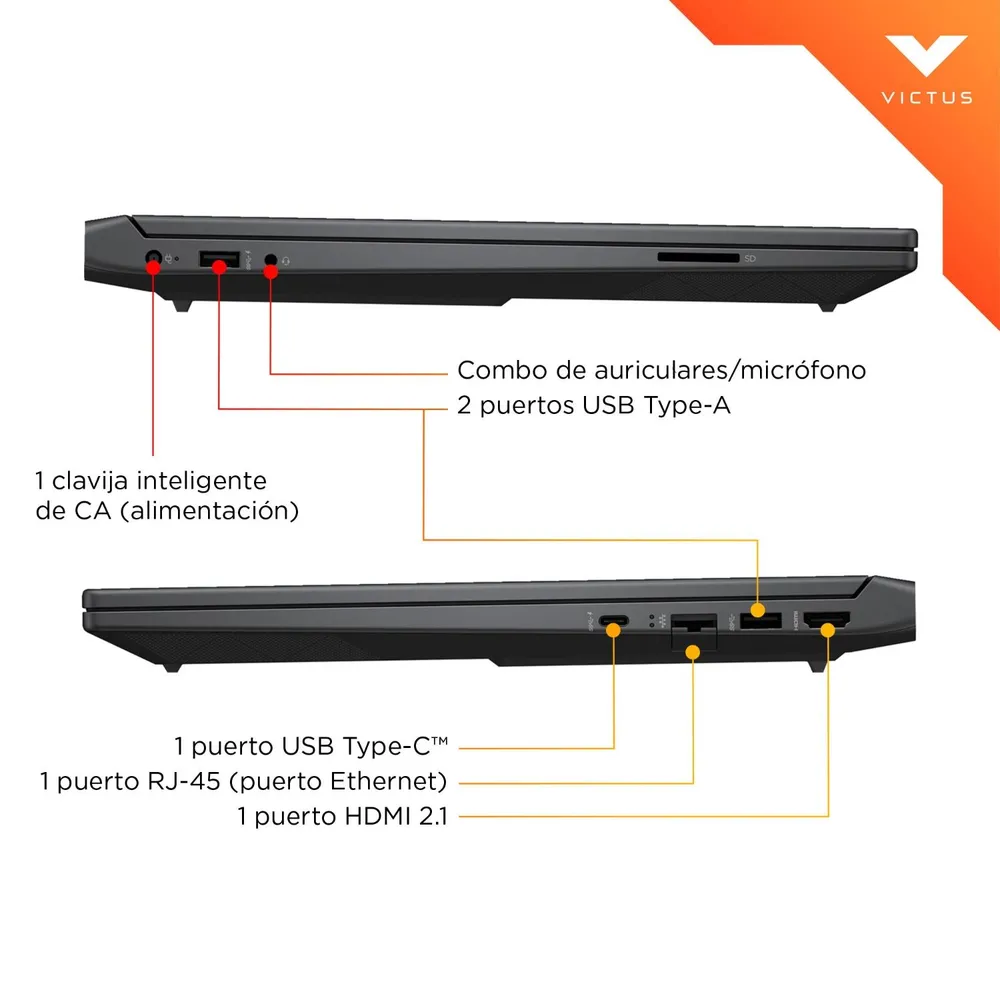 HP Victus 15-fb3000la Ryzen 5 16GB 512GB RTX 3050 Negro, foto 14