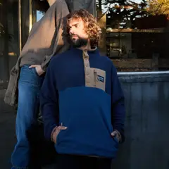 WILD LAMA - Polar Lava Reciclado Color Block Azul Hombre
