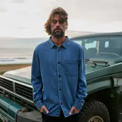 WILD LAMA - Camisa Tilco Denim Hombre