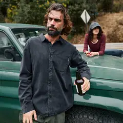 WILD LAMA - Camisa Tilco Denim Hombre
