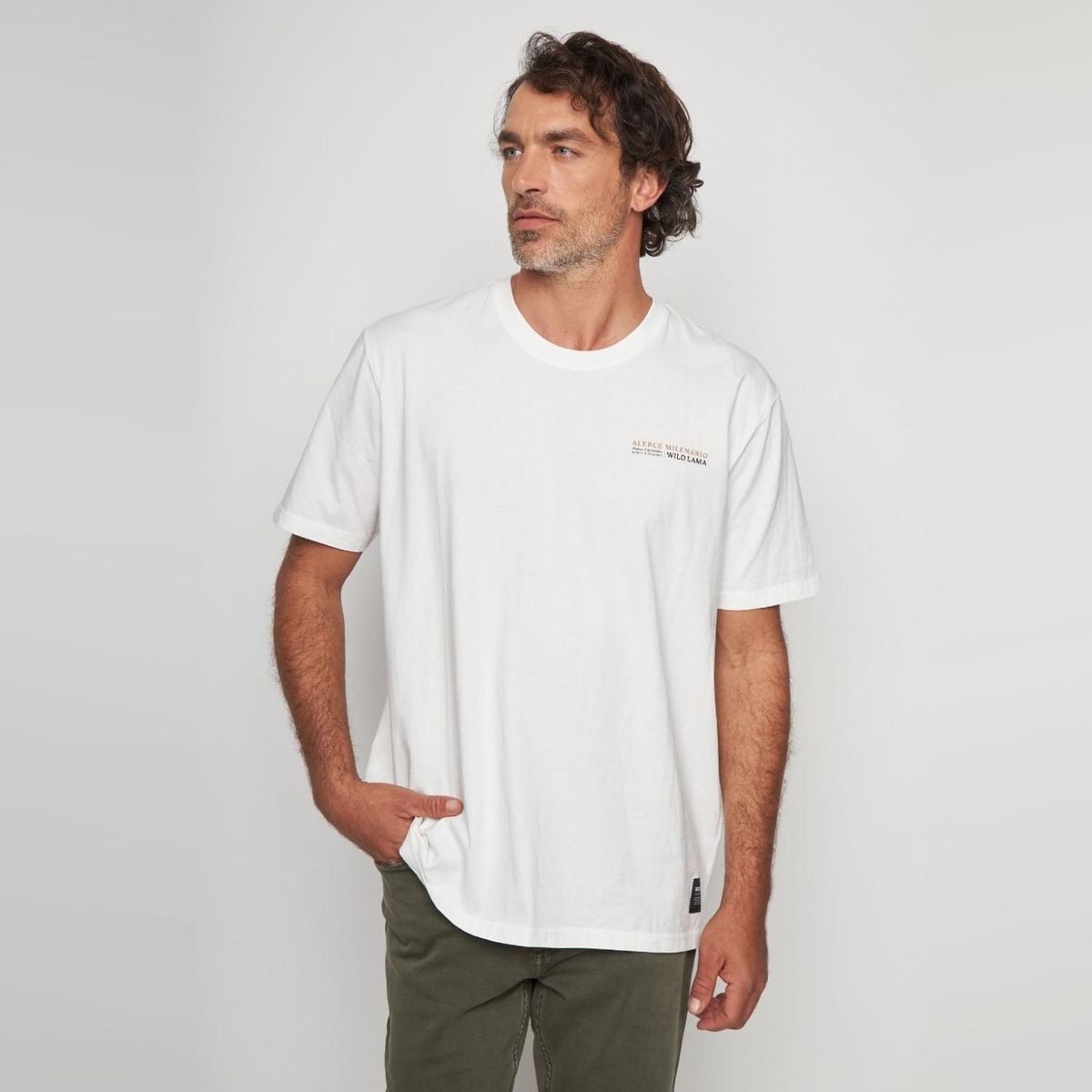 WILD LAMA - Polera Rolán Hombre Wild Lama