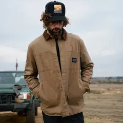 WILD LAMA - Chaqueta Roble Ripstop Orgánica Café Hombre