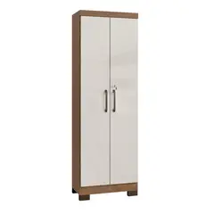 BE DESIGN - Alacena Armario Multiuso 2 Puertas con Llave Canela Arena 187x60.9x37.3 cm MDP