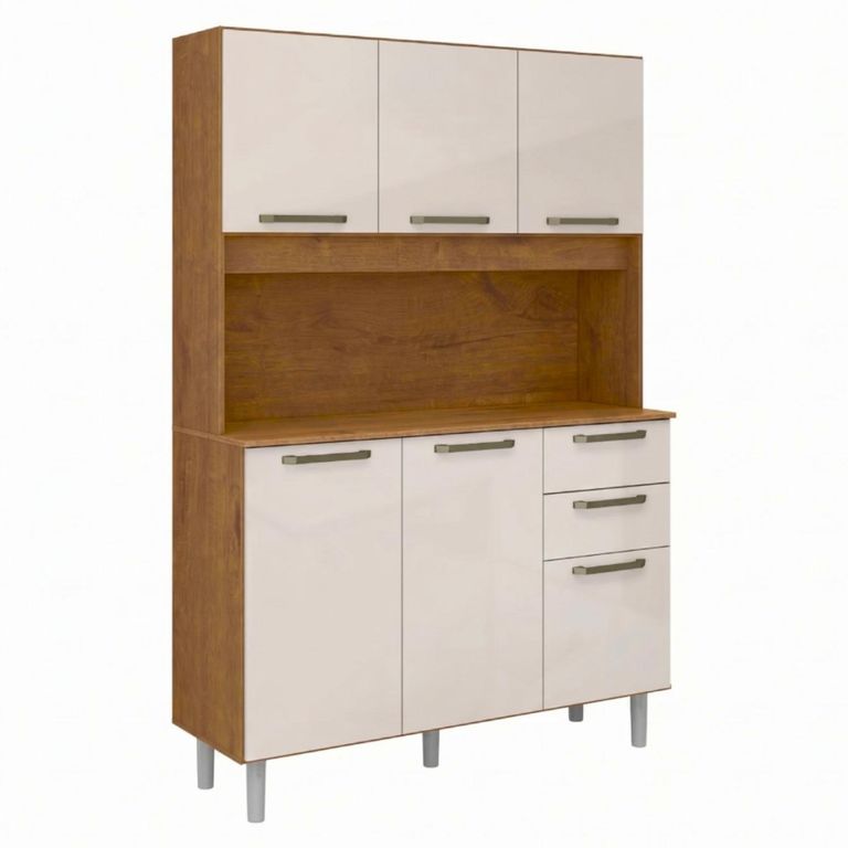 Mueble de Cocina Alacena Despensa Canela Arena MDP 174x120.2x37.8 Cm