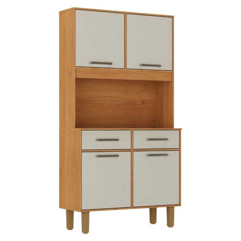 Mueble de Cocina Alacena Despensa Pop Plus Canela Arena 169.4x90.8x36.3 Cm MDP