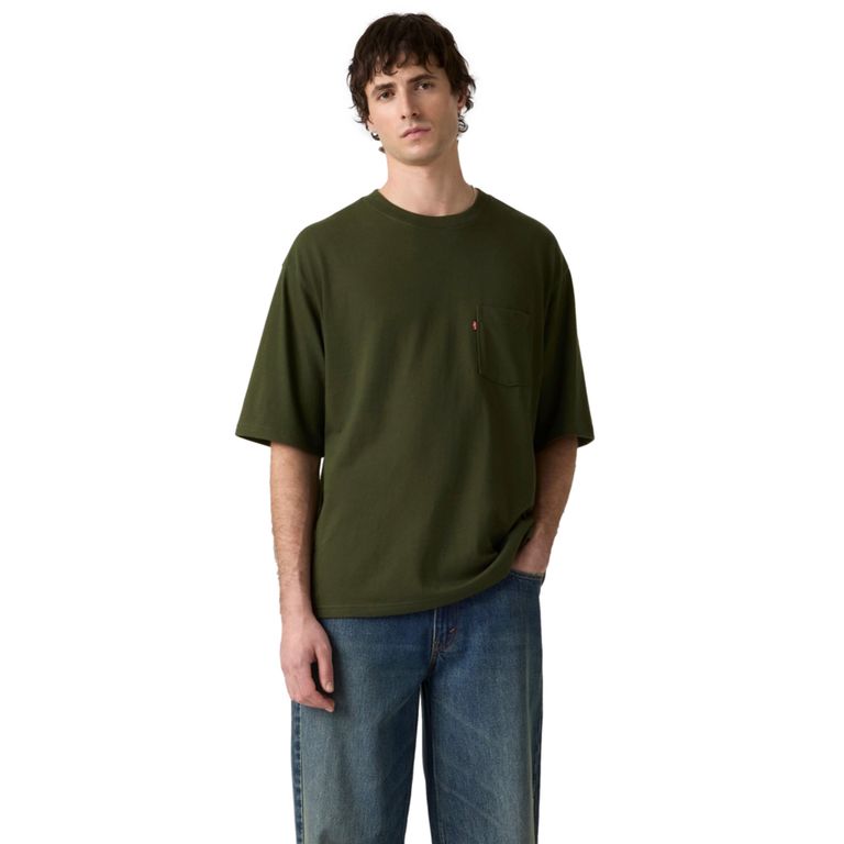 Polera Manga Corta Oversize Hombre