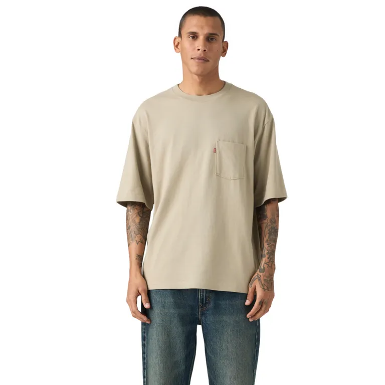 Polera Manga Corta Oversize Hombre