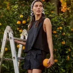 FROENS - Blusa Sin Mangas Caulle Mujer