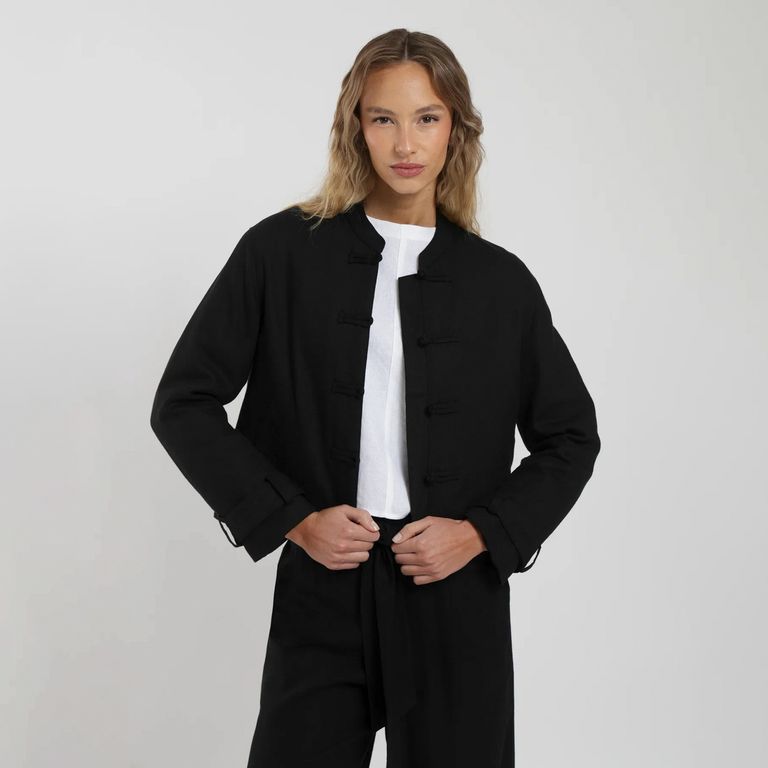 Chaqueta Loto Negro Mujer