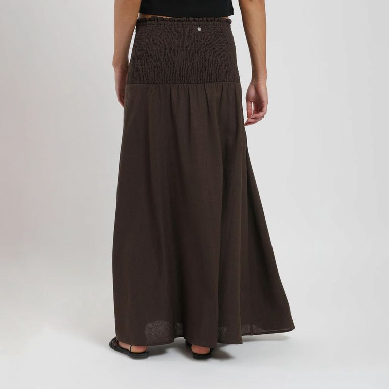Falda Larga Smock Mujer