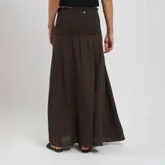 FROENS - Falda Larga Smock Mujer