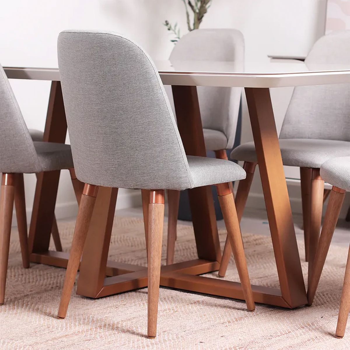 DECOCASA - Juego de Comedor Bennet 16 6 Sillas Dropl35 Decocasa