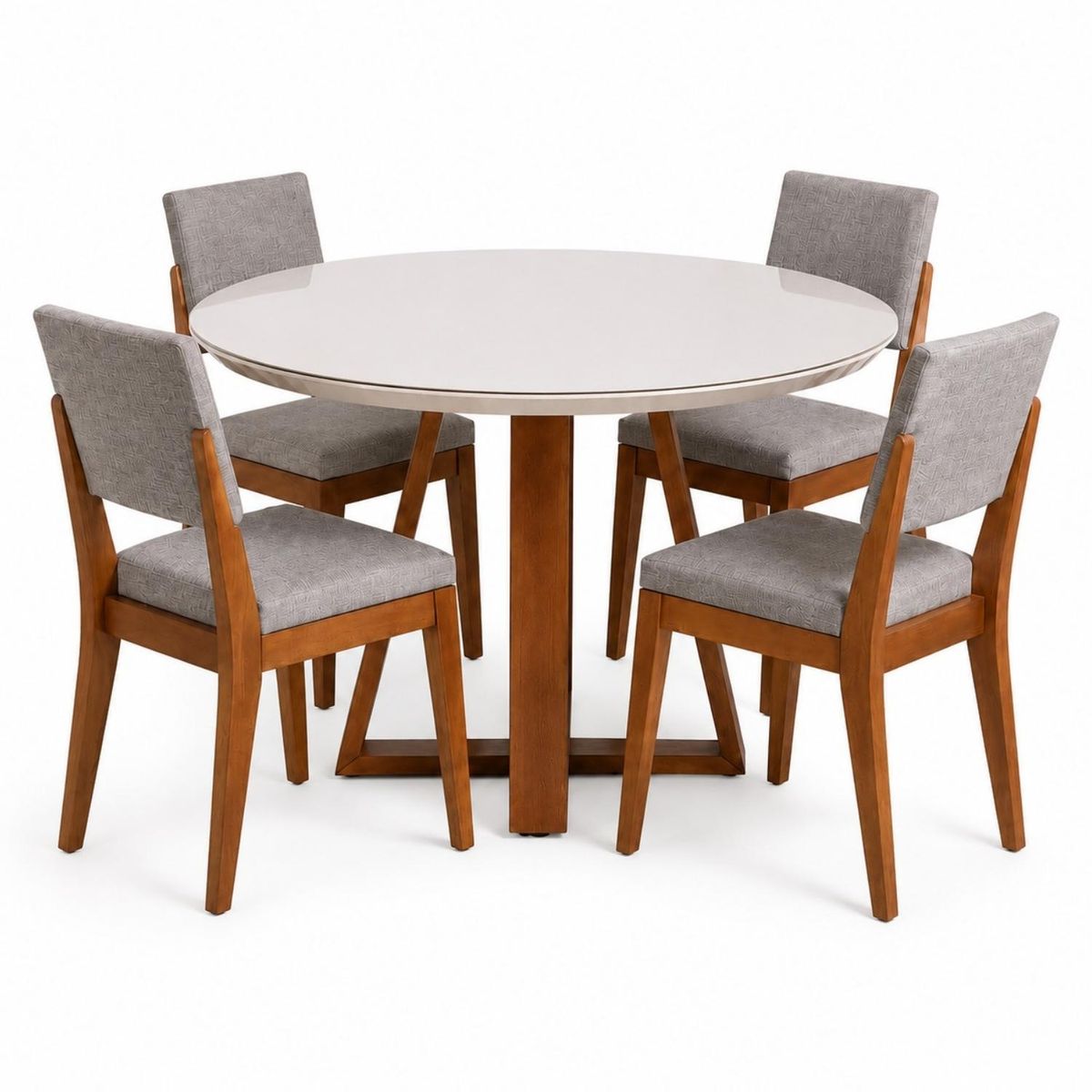 DECOCASA - Juego de Comedor Bennet Red 4 Sillas Ella A80 Decocasa