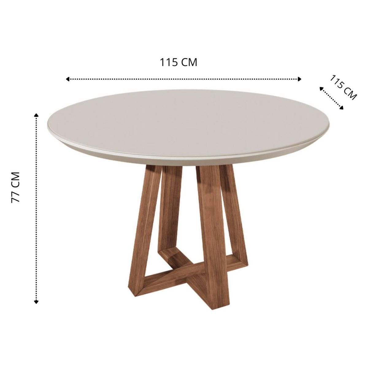 DECOCASA - Juego de Comedor Bennet Red 4 Sillas Ella A80 Decocasa