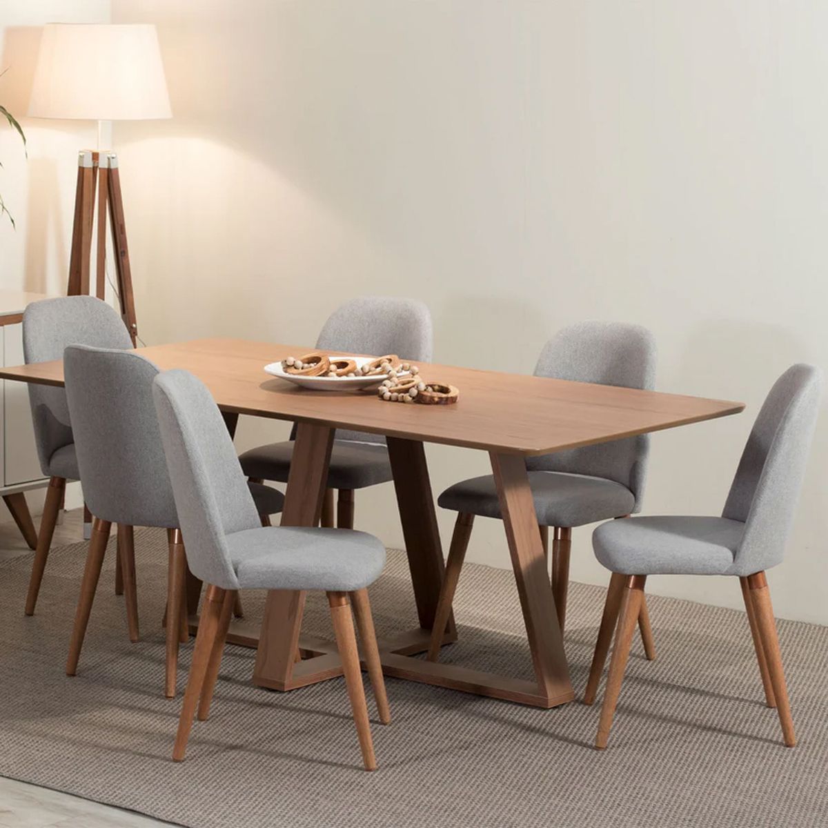 DECOCASA - Juego de Comedor Avena 16 6 Sillas Dropl35 Decocasa