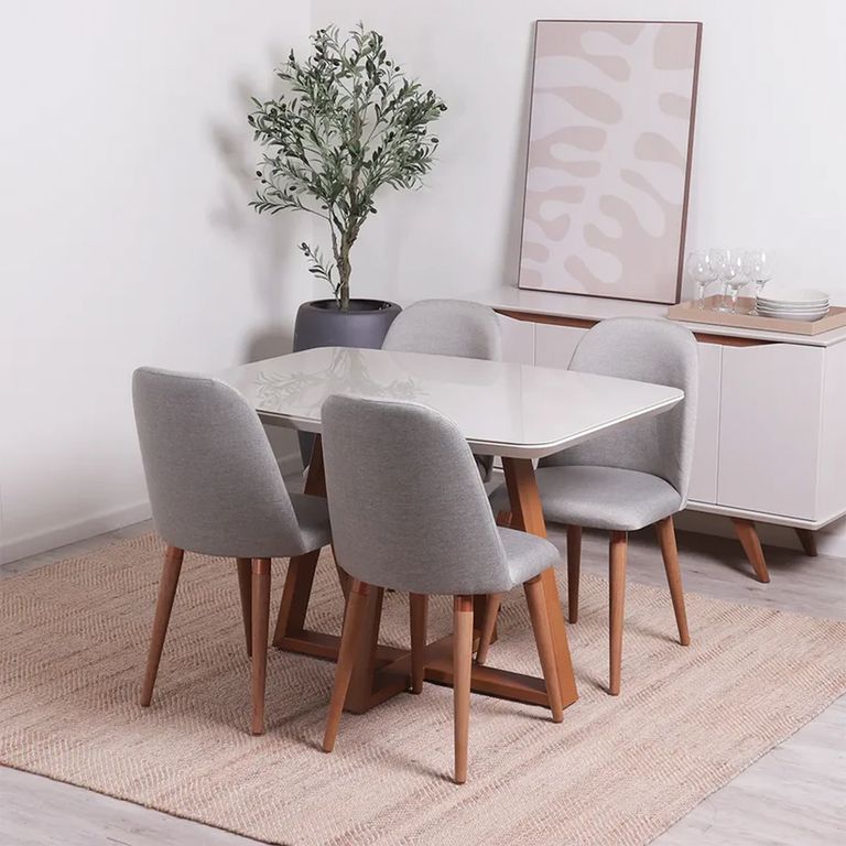 DECOCASA Juego de Comedor Bennet 12 4 Sillas Drop L35