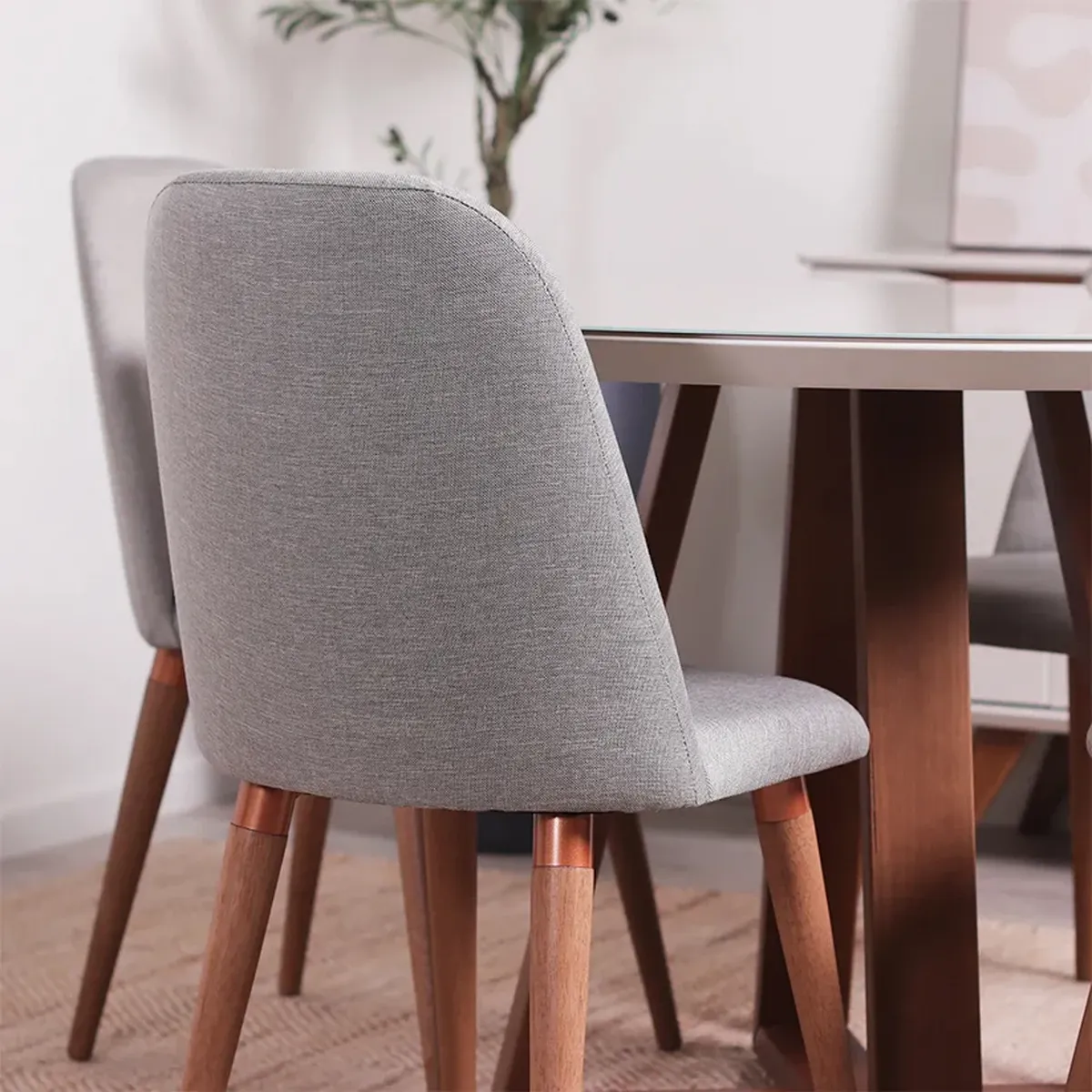 DECOCASA - Juego de Comedor Bennet Red 4 Sillas Dropl35 Decocasa