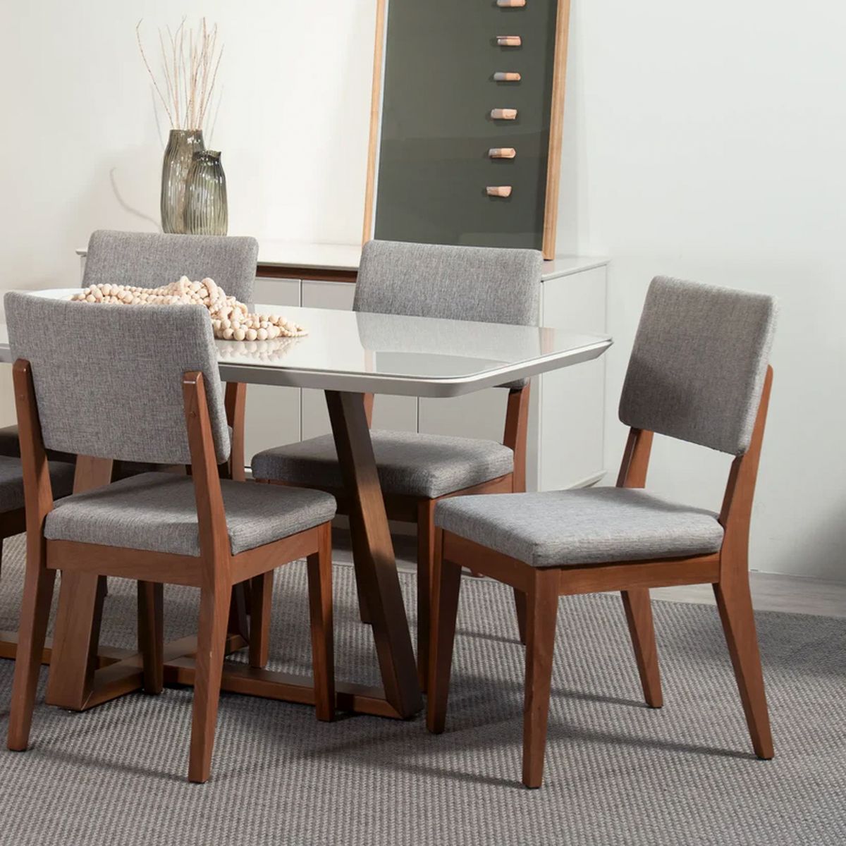 DECOCASA - Juego de Comedor Bennet 16 6 Sillas Ella A80 Decocasa