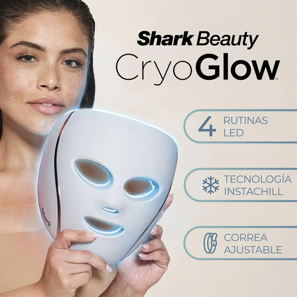 SHARK - Máscara de Luz LED CryoGlow Shark