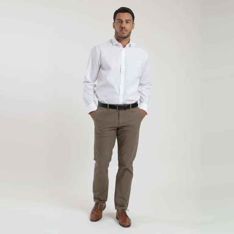 Camisa Manga Larga Hombre Label