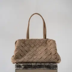 LEATHER BAGS - Cartera Catalonia Mujer Beige