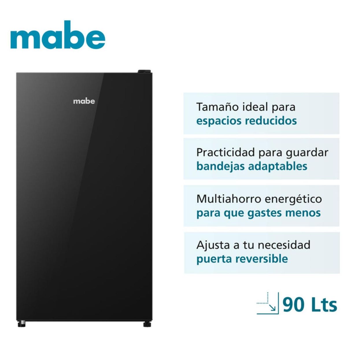 MABE - Frigobar 90 Litros Black Glass RMF0 Mabe