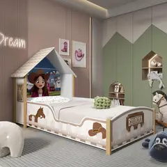 DECOCASA - Cama 1 Plaza Vaquera