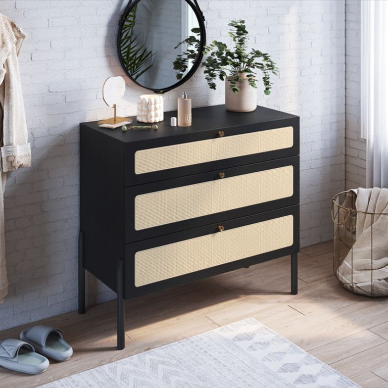 Comoda 27934 Ratan Negro