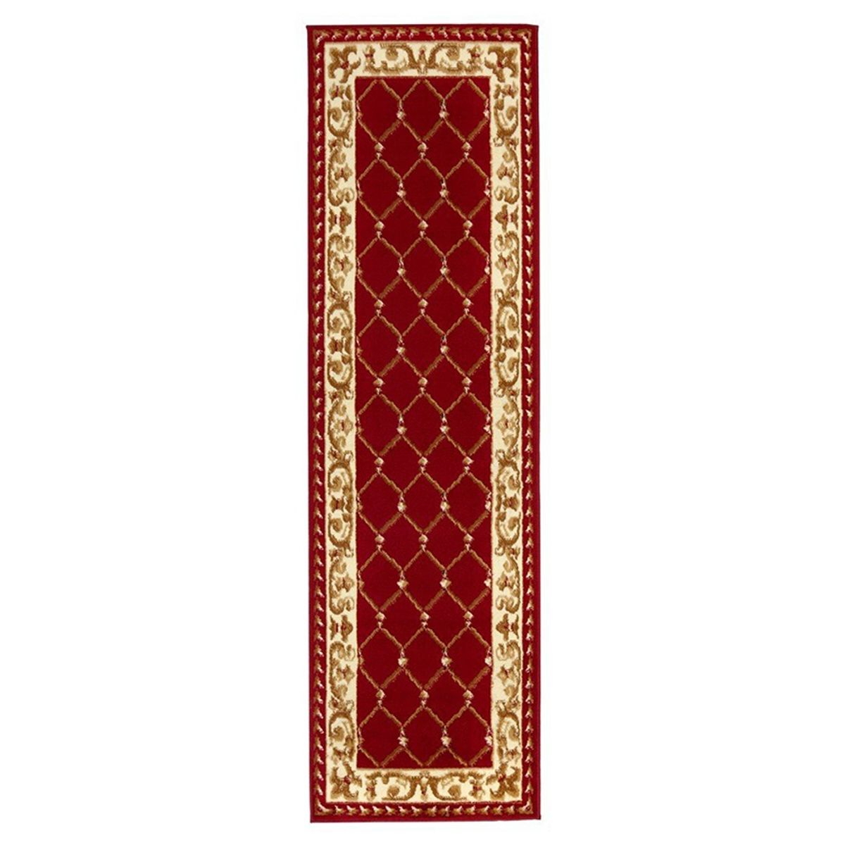 MODA ALFOMBRAS - Alfombra Pasillo Kashan King Roja 61 Cm X 213 Cm