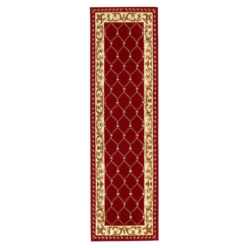 MODA ALFOMBRAS - Alfombra Pasillo Kashan King Roja 61 Cm X 213 Cm