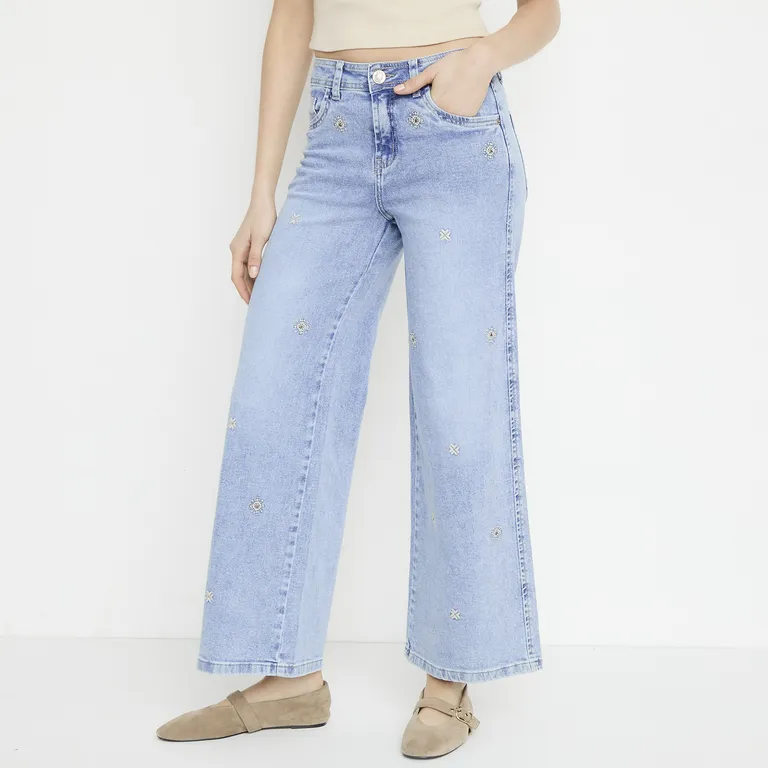 Jeans Wide Leg Mujer