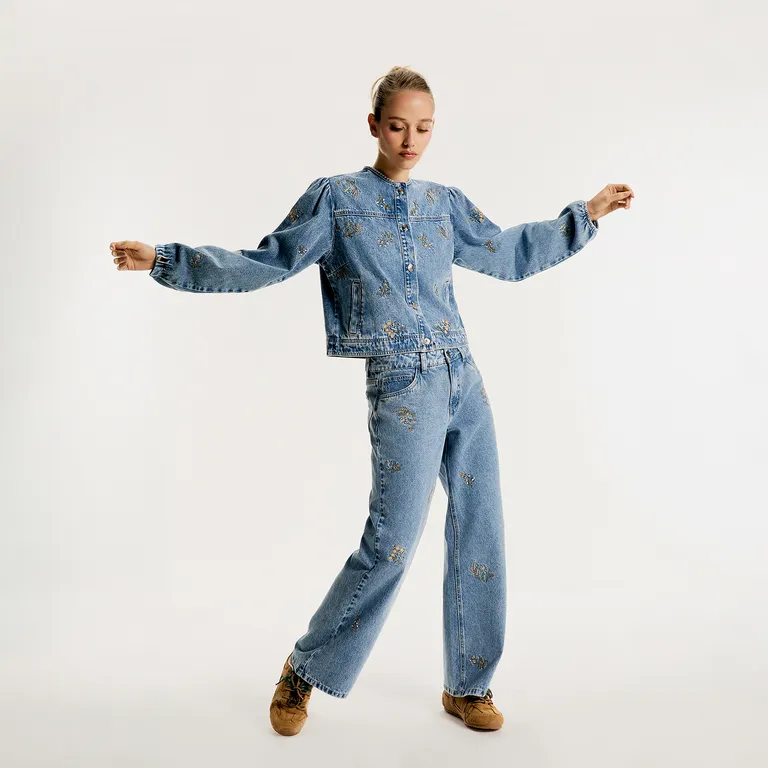 Chaqueta Bordada Mujer